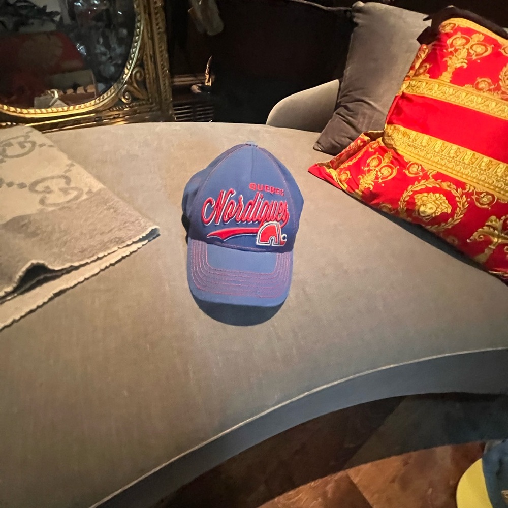 NHL Blue and Red Nordiques Hat